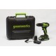 Дрель-шуруповерт Greenworks GD24DD35K2 3704007UA (с 1-м АКБ, кейс)