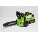 Аккумуляторная пила Greenworks 24V G24CS25K2 (1хАКБ 2Ач и ЗУ)