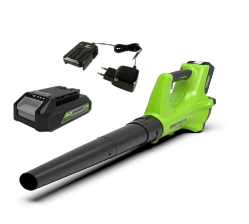 Воздуходувка аккумуляторная Greenworks G24ABK2 (1хАКБ 2Ач и ЗУ)