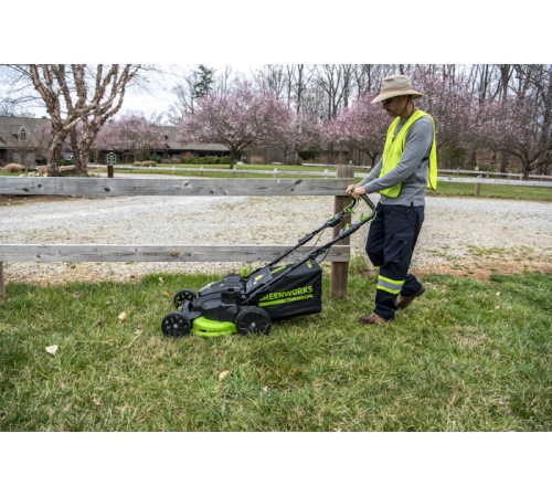 Газонокосилка Greenworks GC82LM61S TwinForce 2515607 (без АКБ)