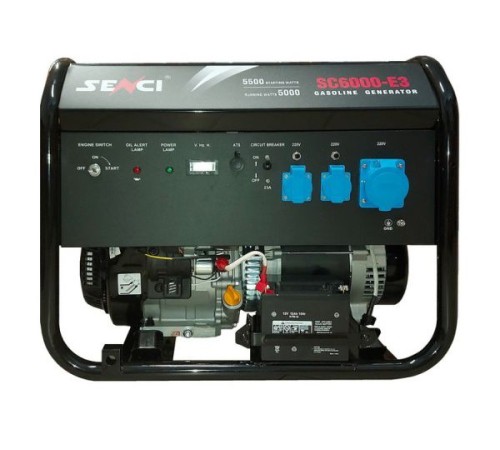 Генератор бензиновый Senci SC6000-E3