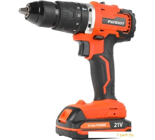 Дрель-шуруповерт Patriot BR 210UES-h BL (2  АКБ, ЗУ, кейс)