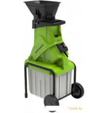 Садовый измельчитель Greenworks GACSB 2500Вт с контейнером