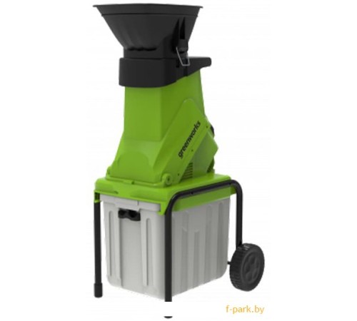 Садовый измельчитель Greenworks GACSB 2500Вт с контейнером