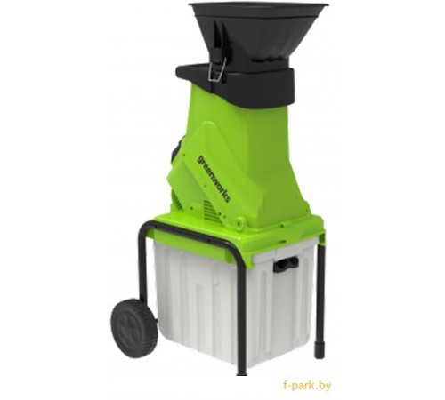 Садовый измельчитель Greenworks GACSB 2500Вт с контейнером