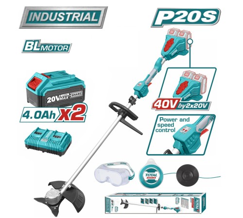 Триммер Total TSTLI200285 (с 2-мя АКБ)