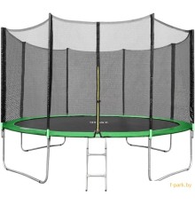 Батут Happy Jump 13ft PRO (404см) с внешней сеткой и лестницей