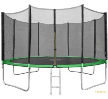 Батут Happy Jump 14ft PRO (435см) с внешней сеткой и лестницей