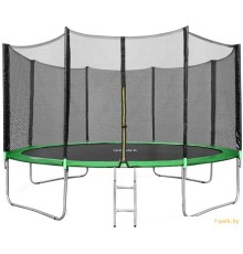 Батут Happy Jump 14ft PRO (435см) с внешней сеткой и лестницей