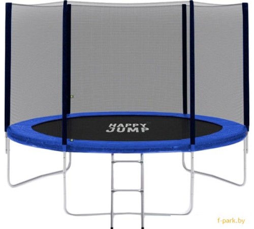 Батут Happy Jump 8ft PRO (252см) с внешней сеткой и лестницей