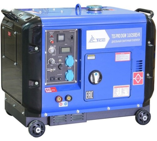 Дизельный сварочный генератор в кожухе TSS  PRO DGW 3.0/250ES-R