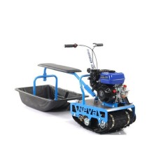 Мотобуксировщик Нева МС1-ZS (GB225) с санями, сиденьем