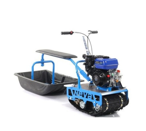 Мотобуксировщик Нева МС1-ZS (GB225) с санями, сиденьем