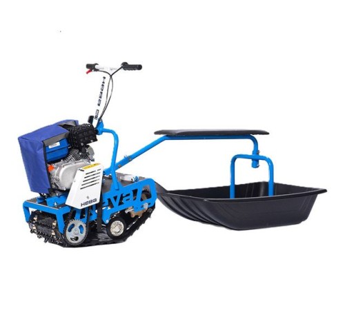 Мотобуксировщик Нева МС1-ZS (GB225) с санями, сиденьем