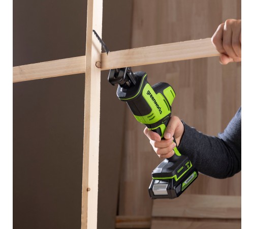 Пила сабельная аккумуляторная Greenworks GPT-CRS-25, 24V (без АКБ и ЗУ)