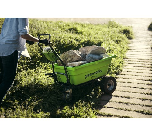 Тачка самоходная Greenworks 40V G40GCK4 (1хАКБ 4 Ач и ЗУ)