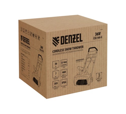 Снегоуборщик аккумуляторный Denzel ESB-460-0