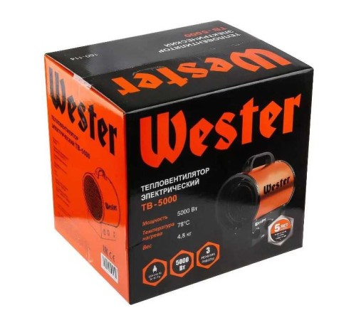 Тепловая пушка электрическая Wester TB-5000
