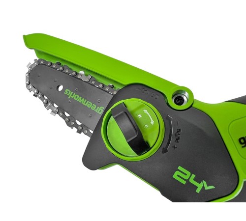 Аккумуляторная пила Greenworks 24V G24MCS10K2 (1хАКБ 2Ач и ЗУ)