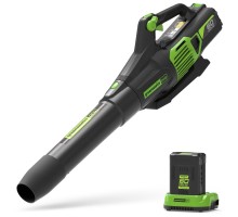 Воздуходувка аккумуляторная Greenworks 60V GD60ABK4 (1хАКБ 4 Ач и ЗУ)