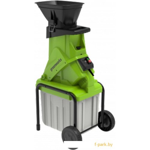 Садовый измельчитель Greenworks GACSB 2500Вт с контейнером
