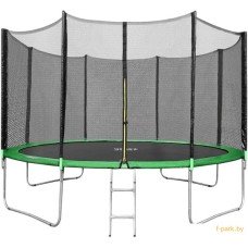 Батут Happy Jump 13ft PRO (404см) с внешней сеткой и лестницей
