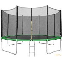 Батут Happy Jump 14ft PRO (435см) с внешней сеткой и лестницей
