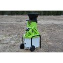 Садовый измельчитель Greenworks GACSB 2500Вт с контейнером