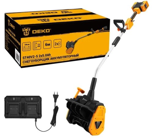 Снегоуборщик аккумуляторный Deko ST40V2-5 (2 АКБ и ЗУ)