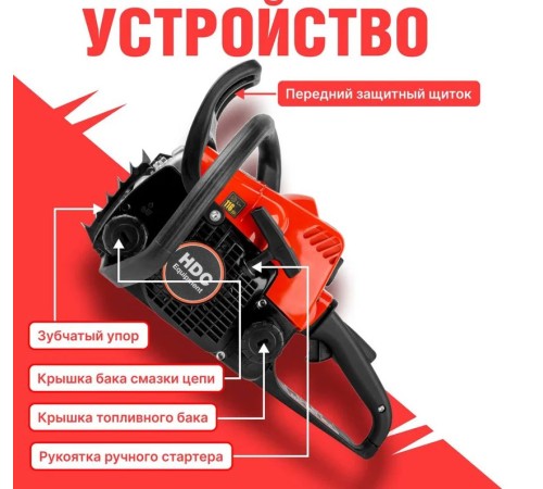 Бензопила HDC HD-C180 (без шины и цепи)