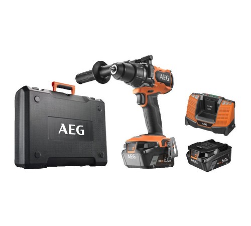 Дрель-шуруповерт аккумуляторная AEG BSB18BL2-602K (АКБ и ЗУ)
