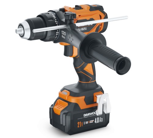 Дрель-шуруповерт аккумуляторная Daewoo Power DAA 6521Li SET (2АКБ и ЗУ)