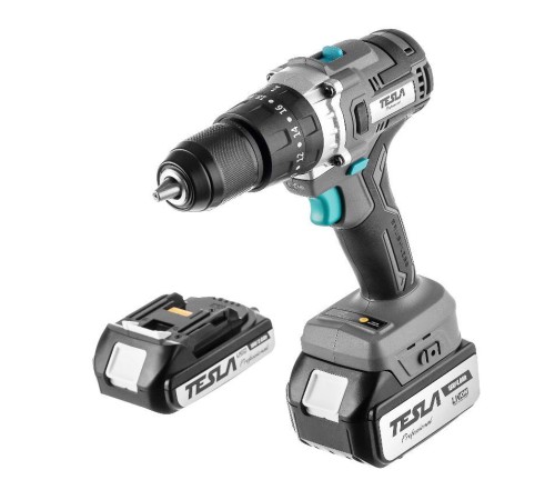 Дрель-шуруповерт аккумуляторная TESLA TCD18HD (2АКБ и ЗУ)