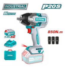 Гайковерт аккумуляторный Total TIWLI2085 (2 АКБ и ЗУ) в кейсе