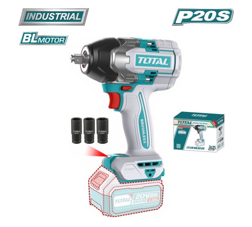 Гайковерт аккумуляторный Total TIWLI20851 (Без АКБ и ЗУ)