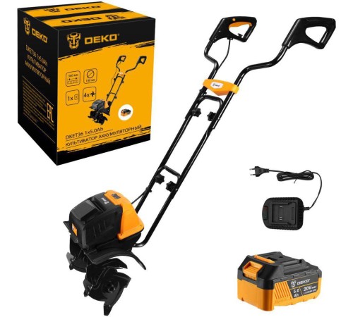 Мотокультиватор аккумуляторный Deko DKET36 (АКБ и ЗУ)