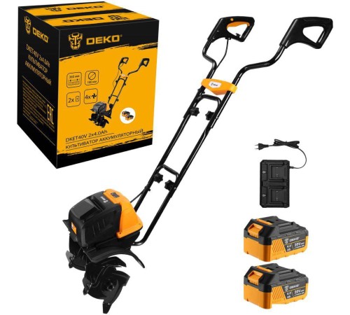 Мотокультиватор аккумуляторный Deko DKET40V (АКБ и ЗУ)