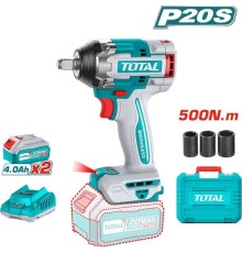 Гайковерт аккумуляторный Total TIWLI2050 (2 АКБ и ЗУ) в кейсе