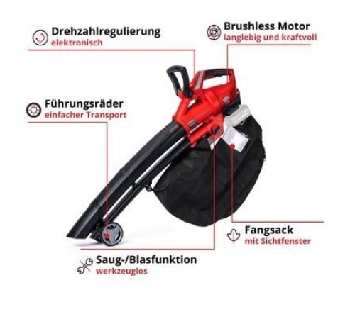 Воздуходувка аккумуляторная Einhell GE-CL 36 Li E-Solo (Без АКБ и ЗУ)