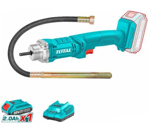 Вибратор глубинный аккумуляторный Total TCVLI2023011 (АКБ и ЗУ)