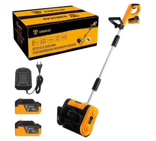 Снегоуборщик аккумуляторный Deko ST212-5 (АКБ и ЗУ)