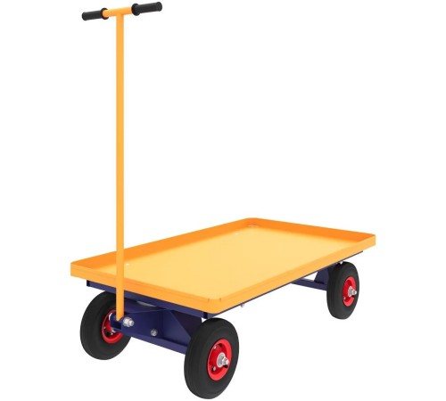 Тележка платформенная ПТК Приоритет ТПО 2 (600х900х50) колёса пневмо