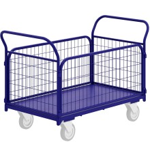 Тележка платформенная с сетчатыми бортами ТС 3 (600х1000) без колёс