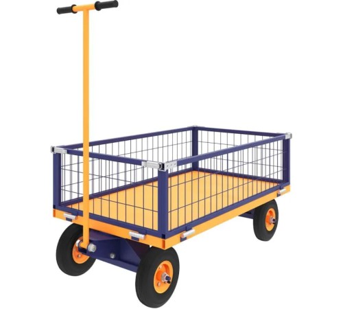 Тележка платформенная, усиленная ПТК Приоритет ТПОБ 5 С (колёса пневмо)