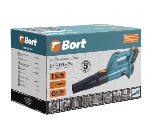Воздуходувка аккумуляторная Bort BSS-18Li-Pro (АКБ и ЗУ)