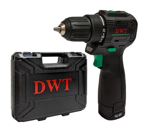 Дрель-шуруповерт DWT ABSP-14.4 DN-2 BMC (2 АКБ и ЗУ)