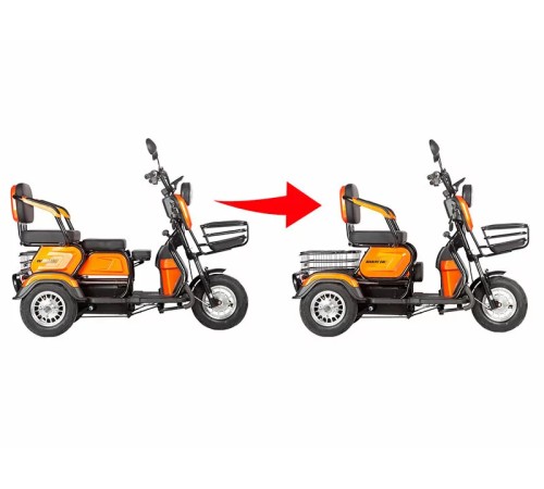 Электротрицикл Gelbert Caf 48V/60V 600Вт