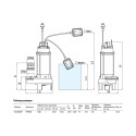Фекальный насос Unipump FEKACUT V2200DF