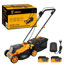 Газонокосилка аккумуляторная Deko DKLM20V (2 АКБ и ЗУ)