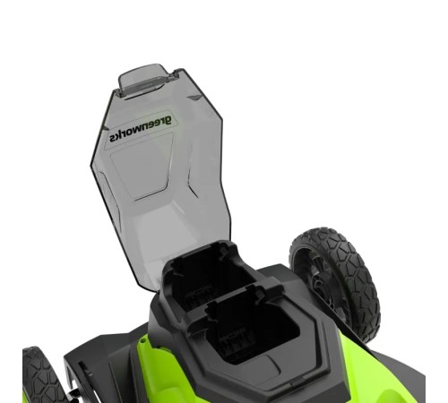 Газонокосилка аккумуляторная Greenworks GD24X2LM411 (2хАКБ 4Ач и ЗУ)